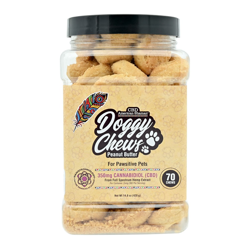 Photograph of product: CBD American Shaman 350mg CBD Doggy Chews