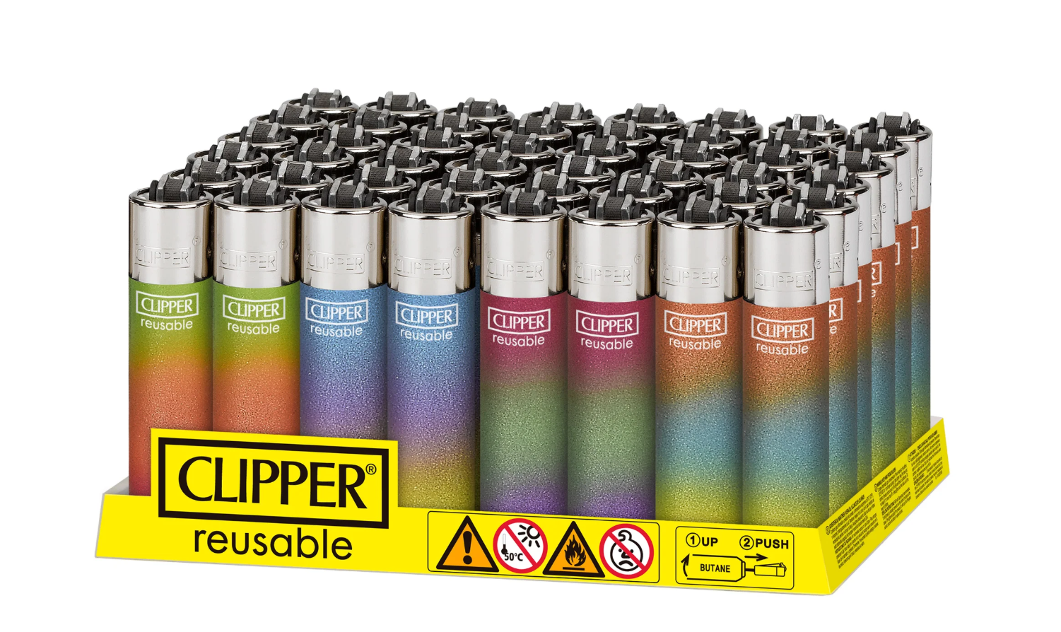 Photograph of product: Lighter - Clipper Painted triple gradient