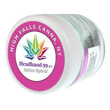 Photograph of product: High Falls Canna | Headband 99 HV flower, jar 3.5g