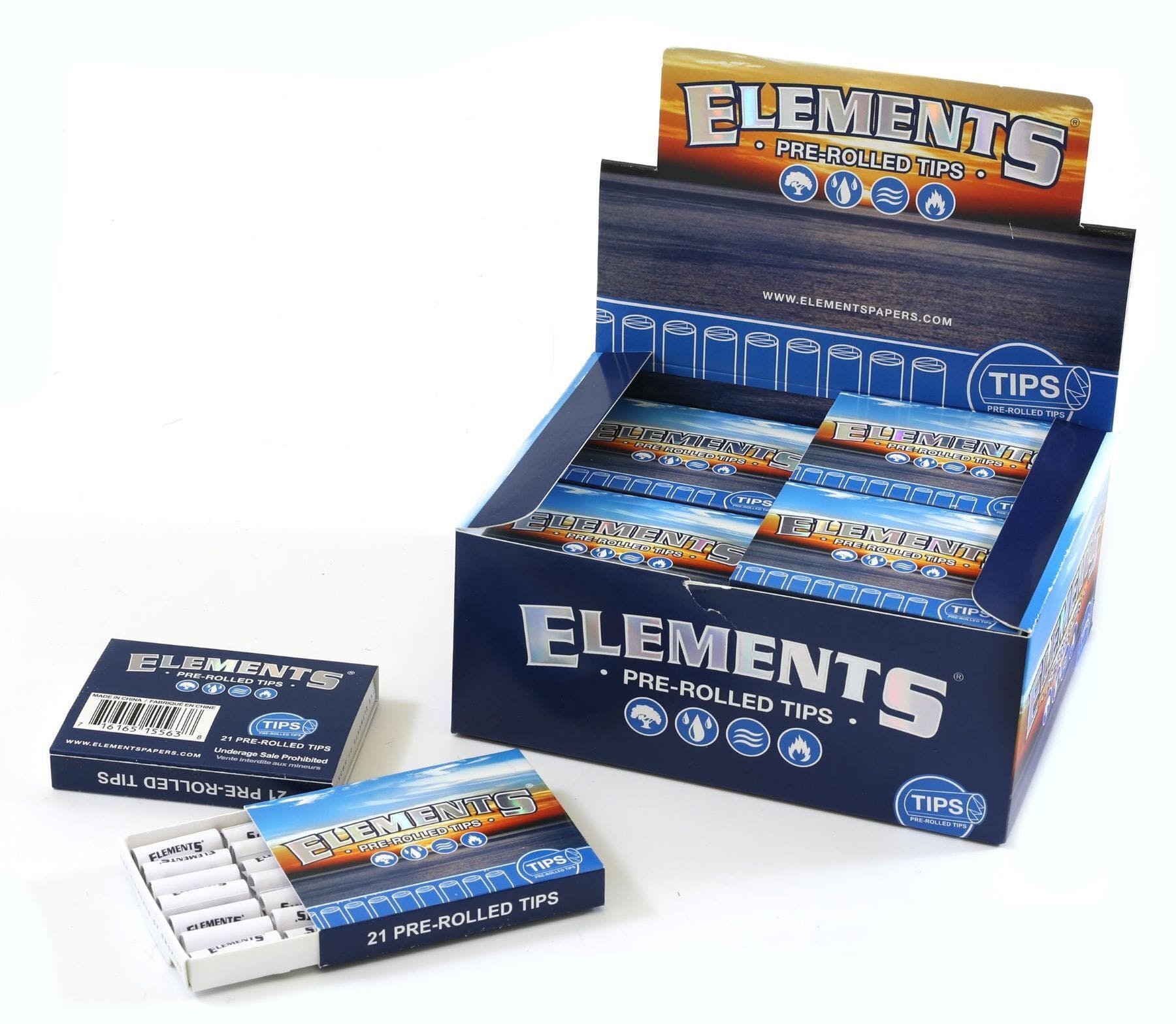 Photograph of product: Elements Prerolled Tips (20ct) $2