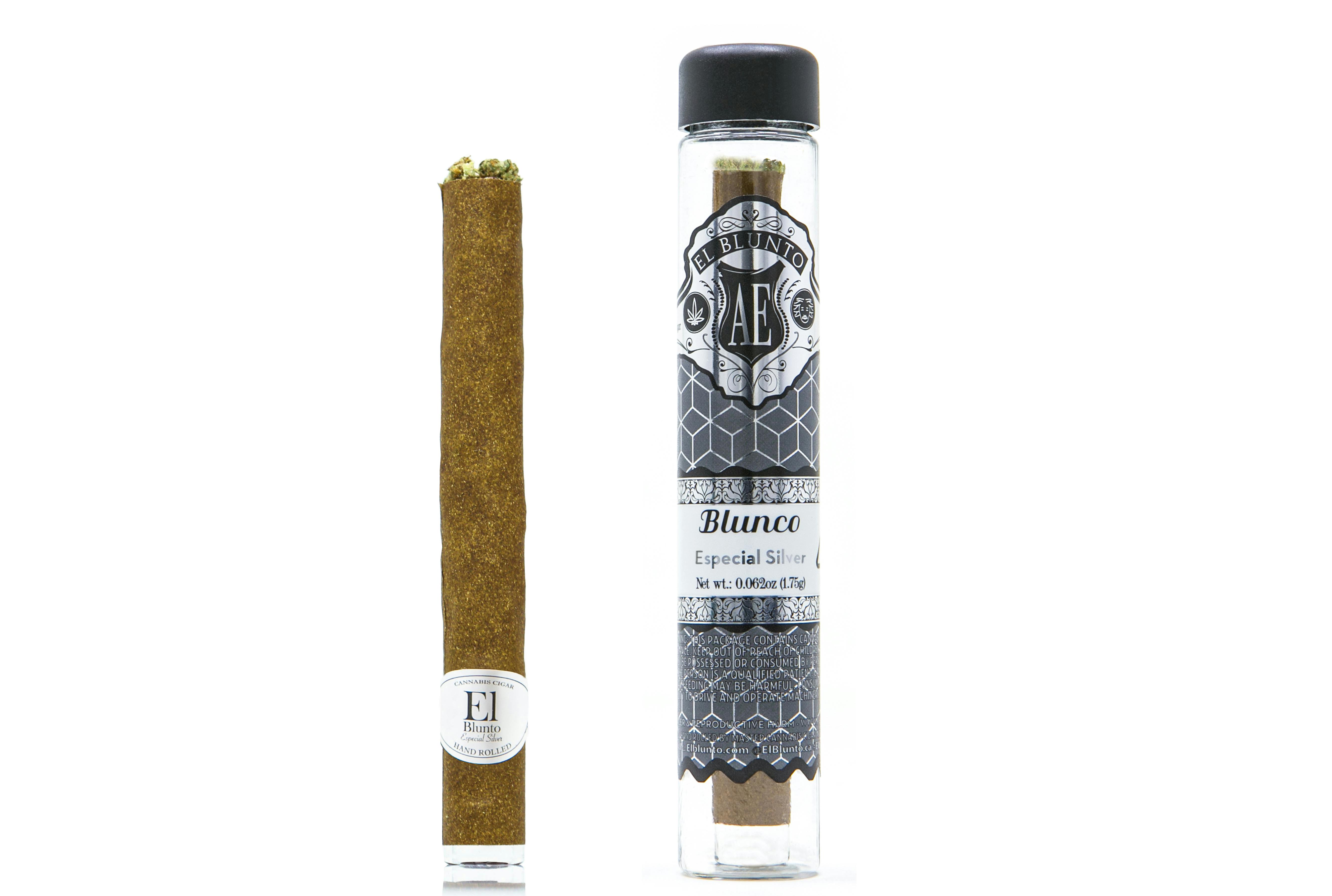 Photograph of product: El Blunto Especial Silver Oui'd Cigar 1.5g - Blanco (I)