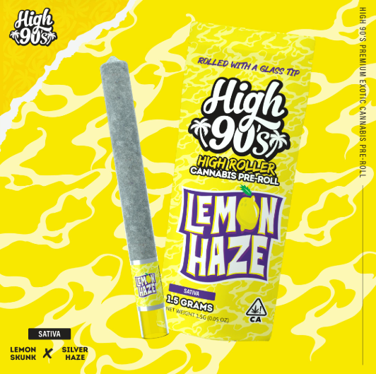 Photograph of product: LEMON HAZE 1.5G HIGH ROLLER PREROLL