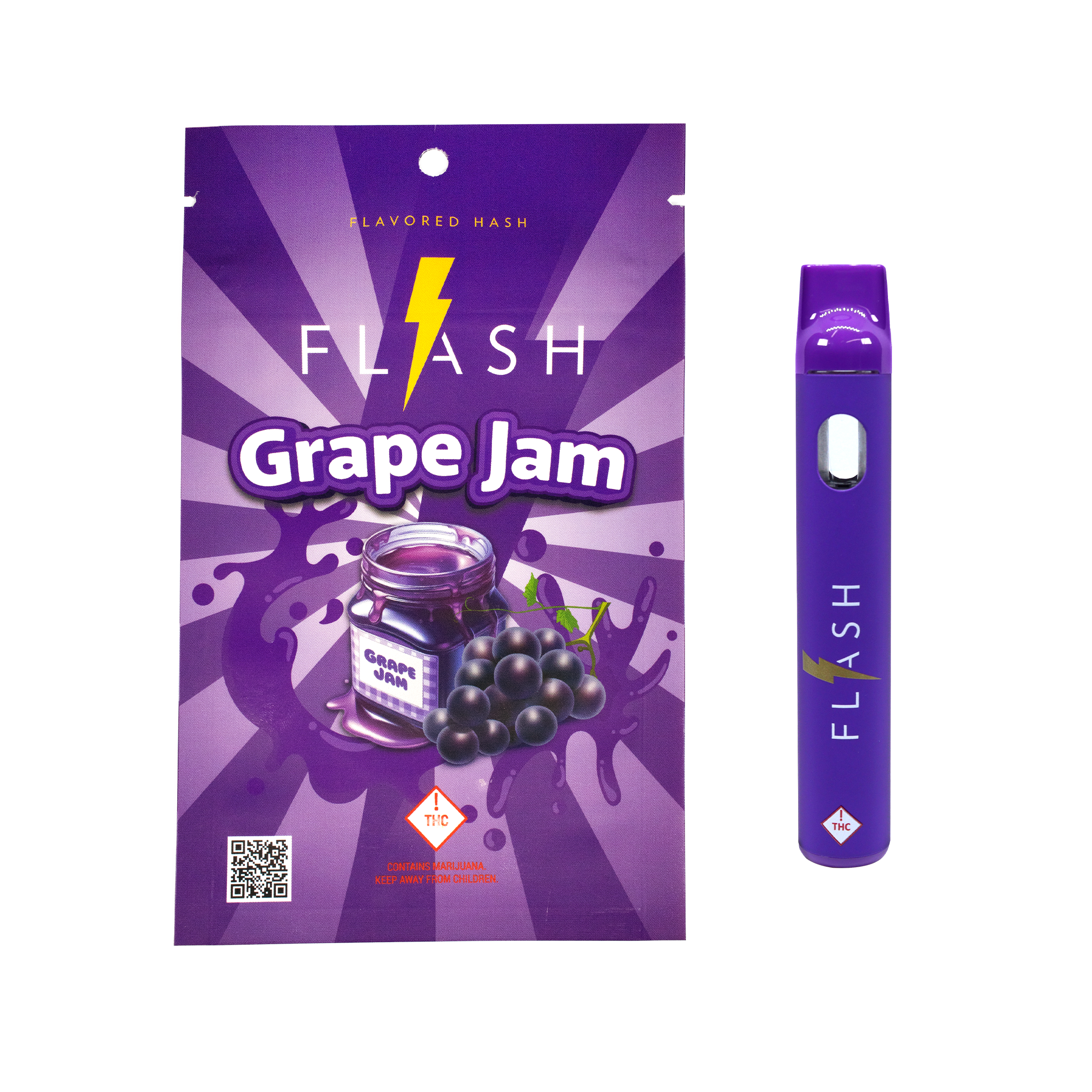 Photograph of product: Harmony Extracts - Flash Disposable - Grape Jam