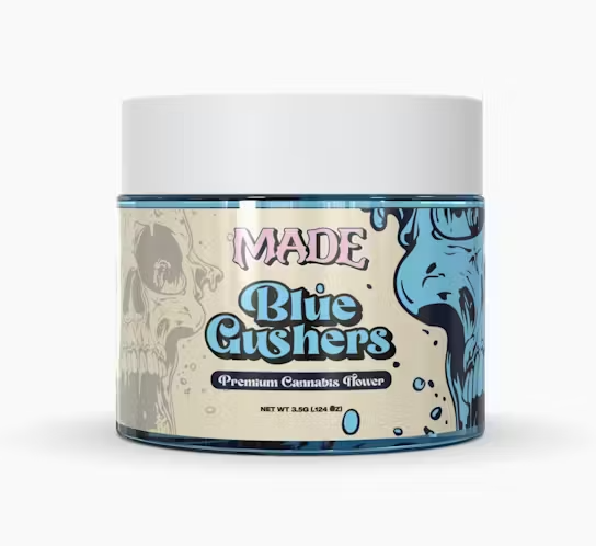 Photograph of product: Made Blue Gushers Oui'd Hybrid Flower 3.5g