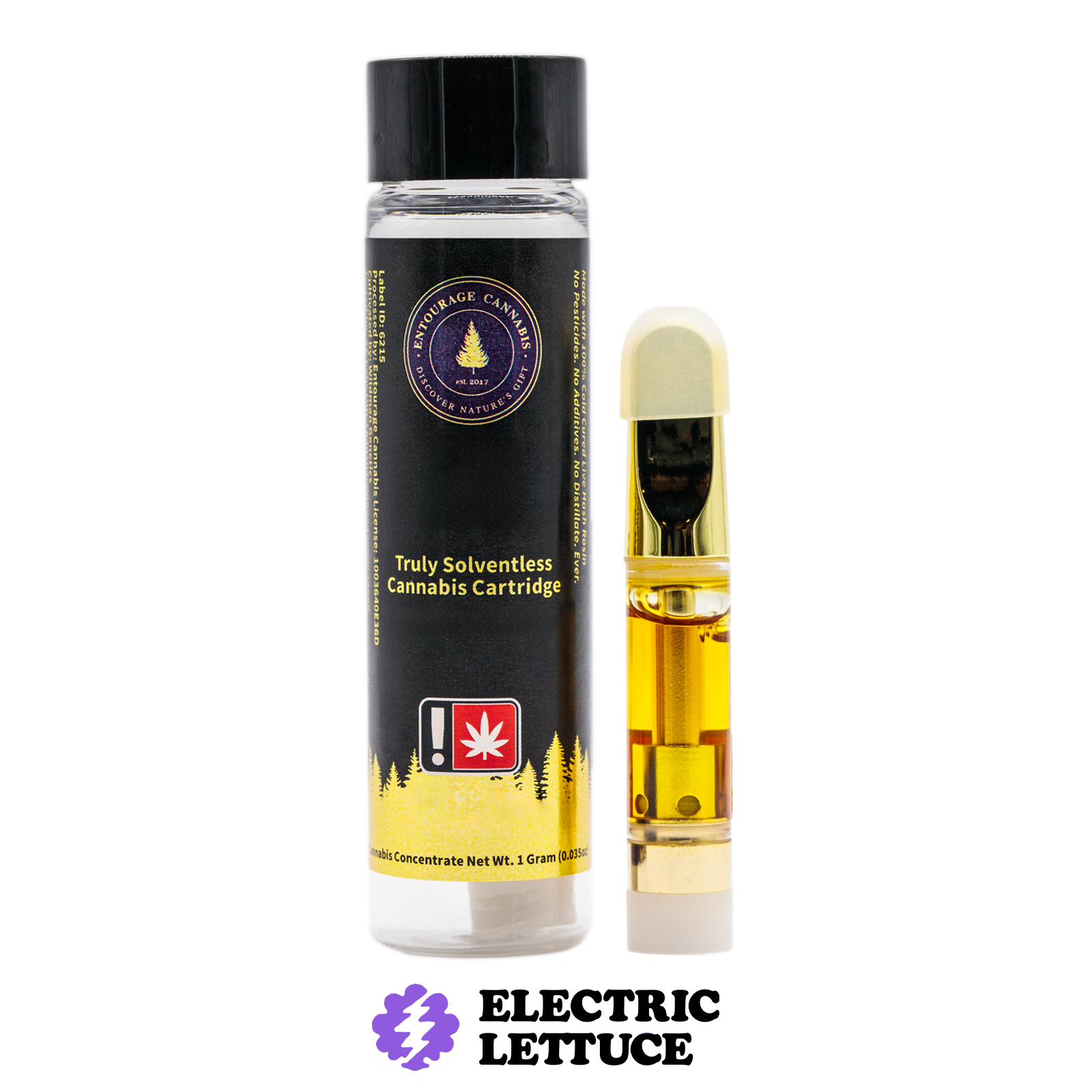 Photograph of product: Entourage Berry Pie Live Rosin Cartridge 1g
