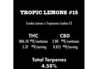Photograph of product: Benson Arbor | Tropic Lemons #15 | Zombee Rosin Cart