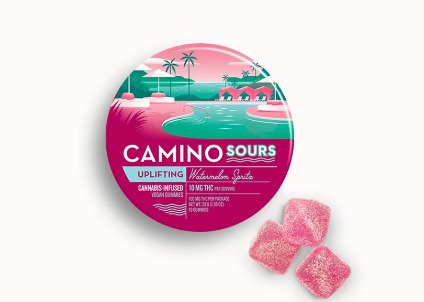 Photograph of product: CL Kiva Camino Gummies - Watermelon Spritz 100mg