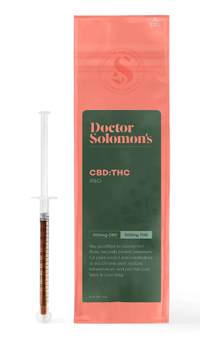 Photograph of product: RSO 1:1 Syringe