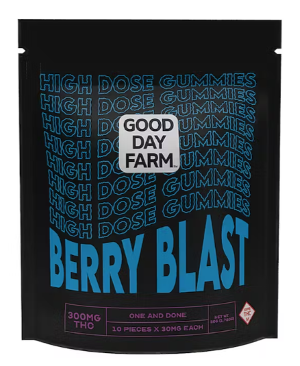Photograph of product: Good Day Farm Blackberry Blast 10pk Gummies (300mg)