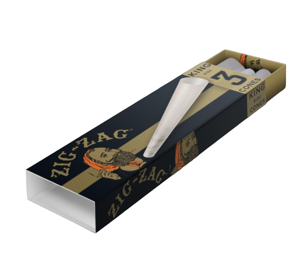 Photograph of product: Zig Zag King Size Ultra Thin Cones - 3pk
