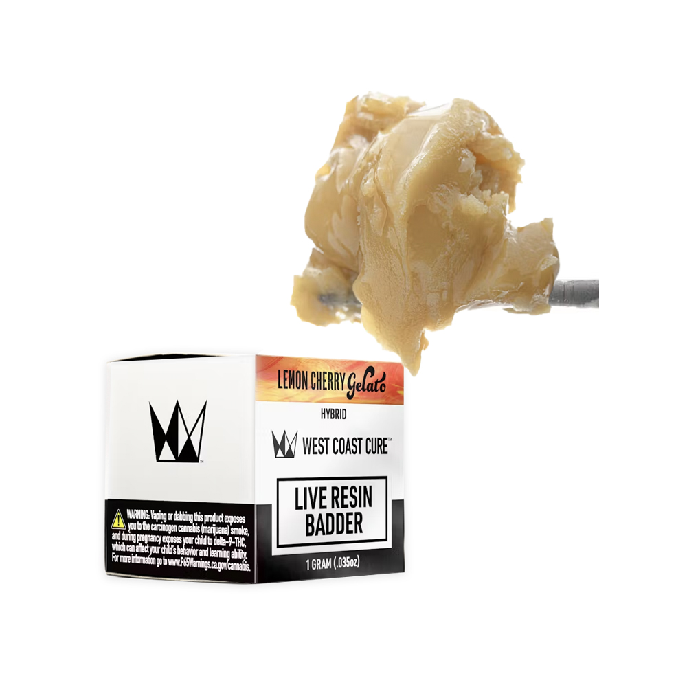 Photograph of product: CONCENTRATE (LIVE RESIN SUGAR) - - HYBRID - LEMON CHERRY GELATO