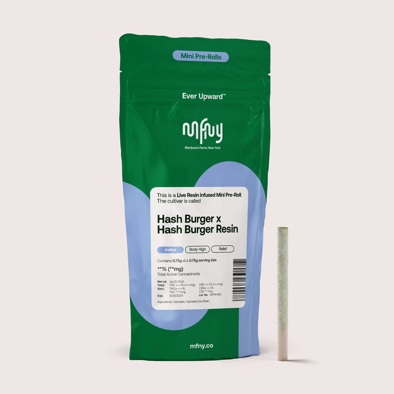Photograph of product: MFNY | au chocolat Burger x au chocolat Burger Live Resin | .75G Infused Pre-Roll