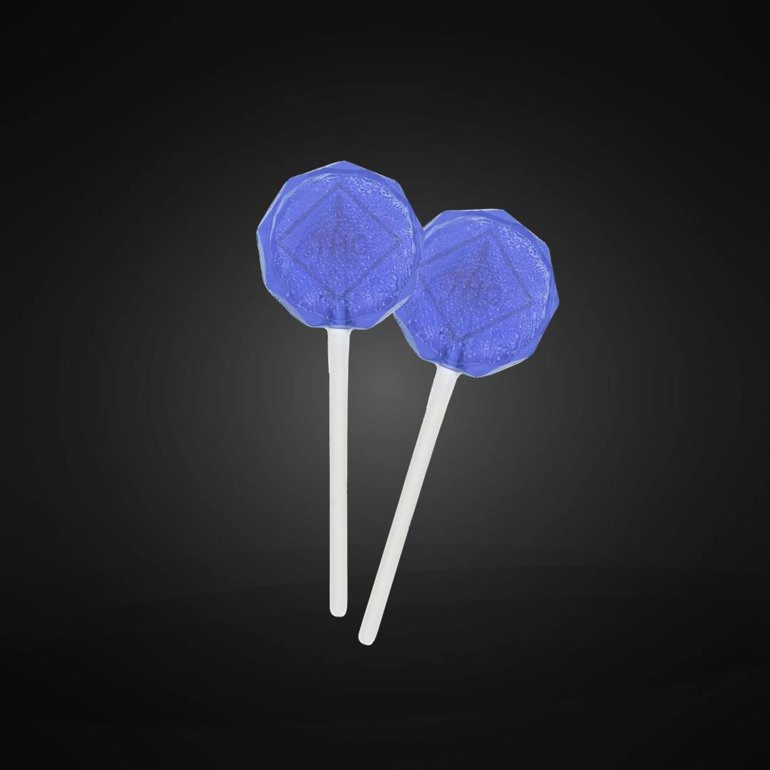 Photograph of product: GH - MED - Blueberry - Sucker - 100mg