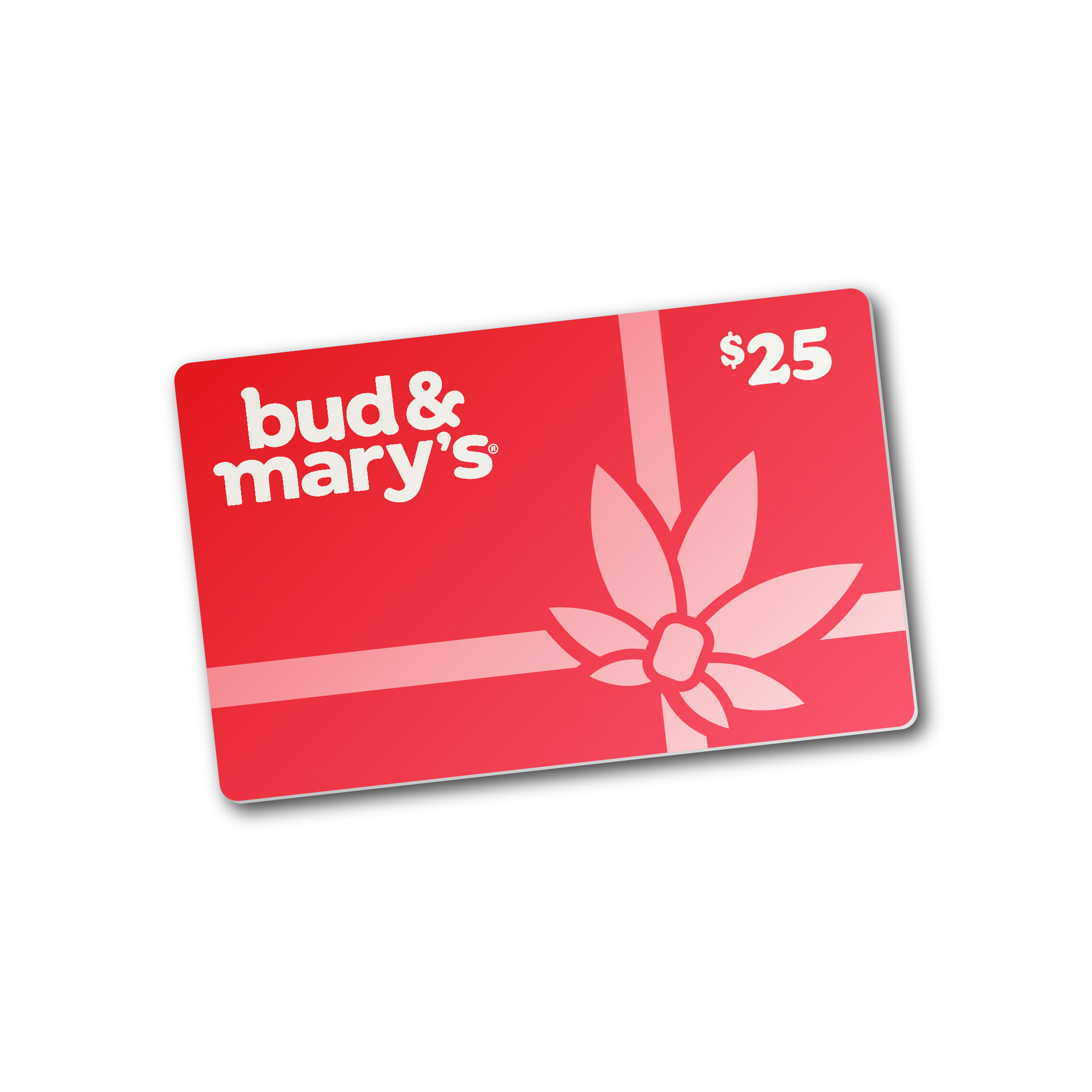 Photograph of product: Bud & Mary's $25 Gift Card