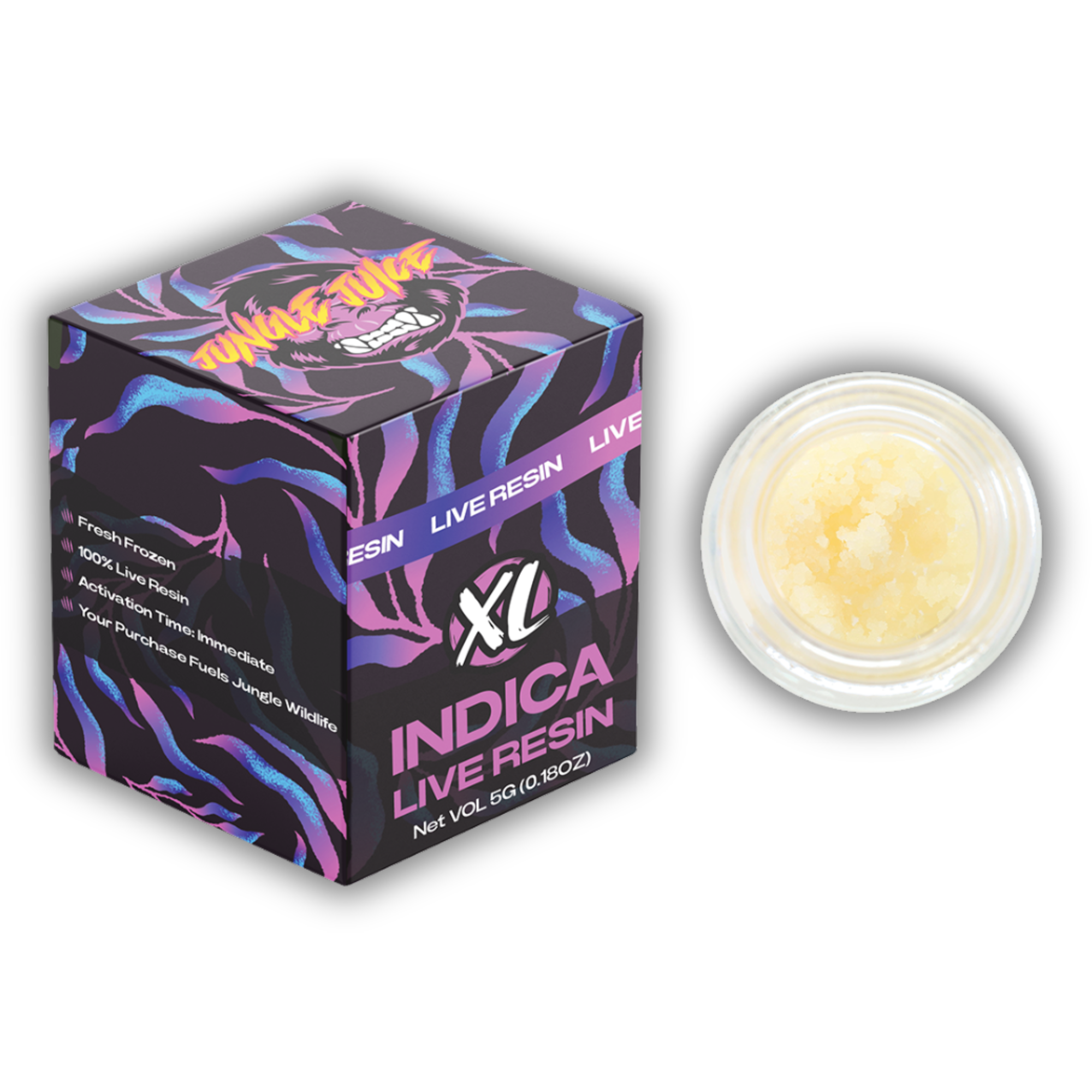Photograph of product: Jungle Juice | Live Resin | Purple Octane | 5g
