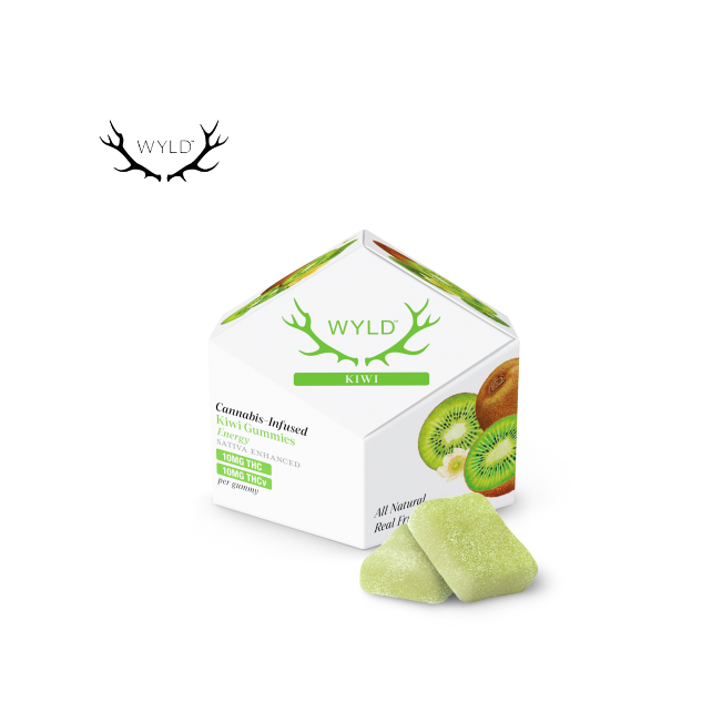Photograph of product: 1:1 KIWI THC:THCV 100MG 10 PACK GUMMIES