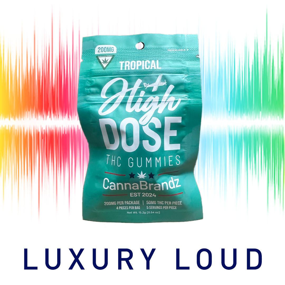 Photograph of product: Cannabrandz | Tropical | High Dose Gummies