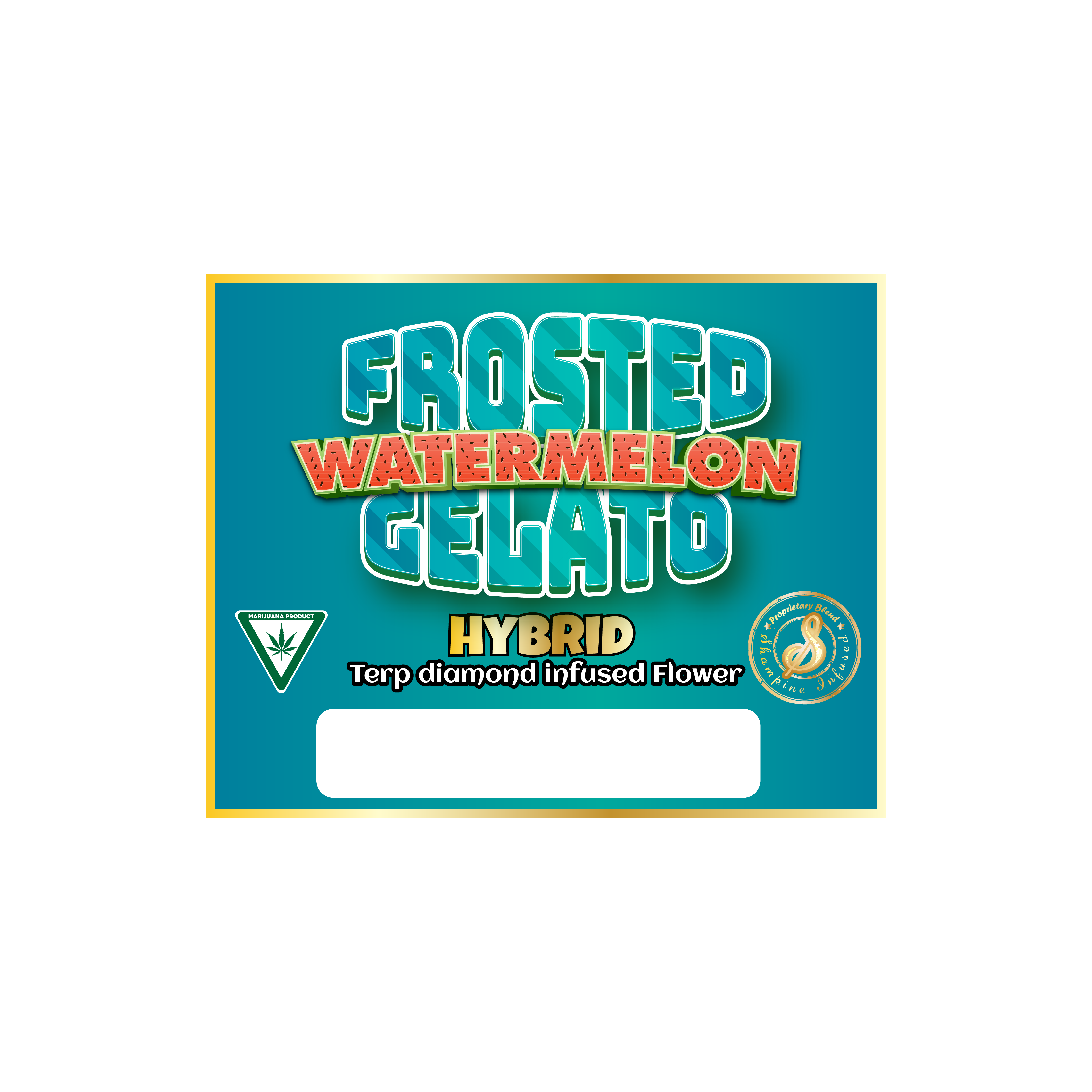 Photograph of product: Frosted Watermelon Gelato Infused Flower by Shampine