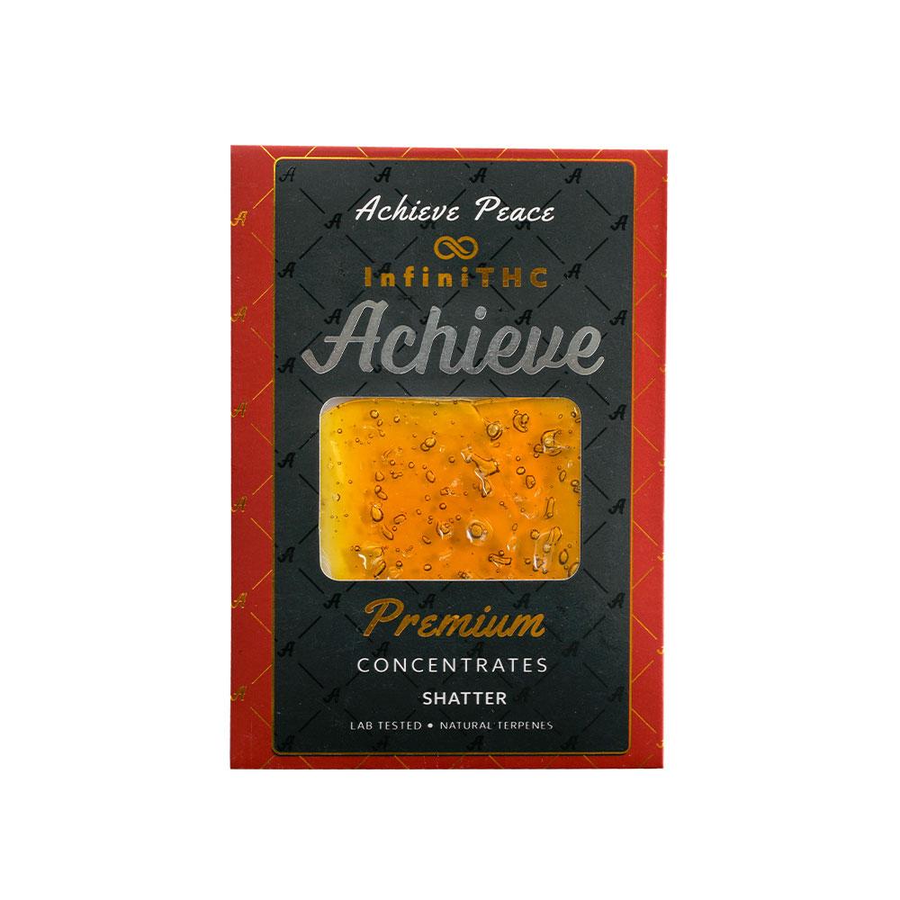 Photograph of product: ACHIEVE - SHATTER - 1G - STRUDEL KUSH - Oui'd HYBRID