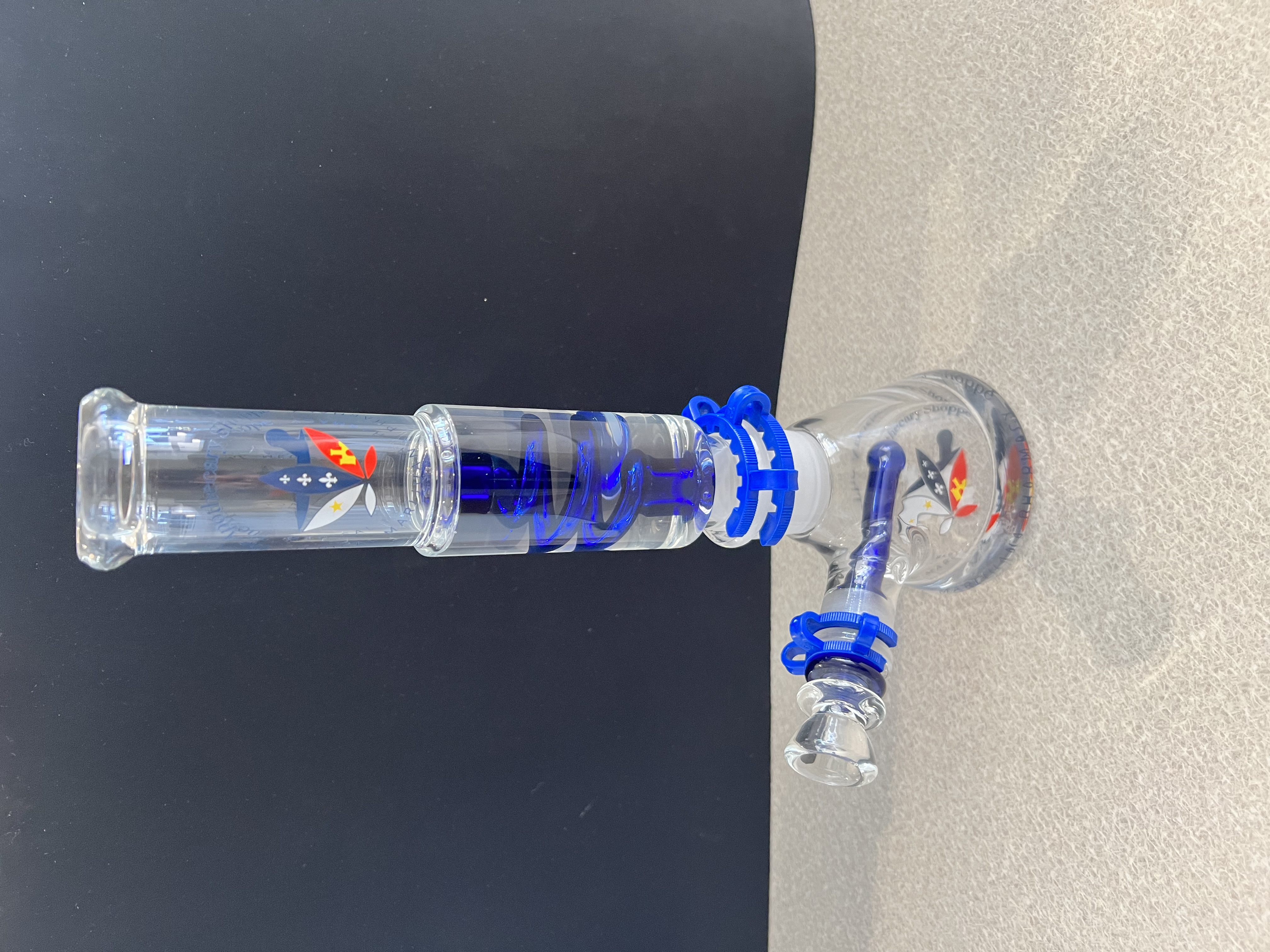 Photograph of product: THE APOTHECARY SHOPPE 12" GLASS BONG WITH FREEZABLE COIL