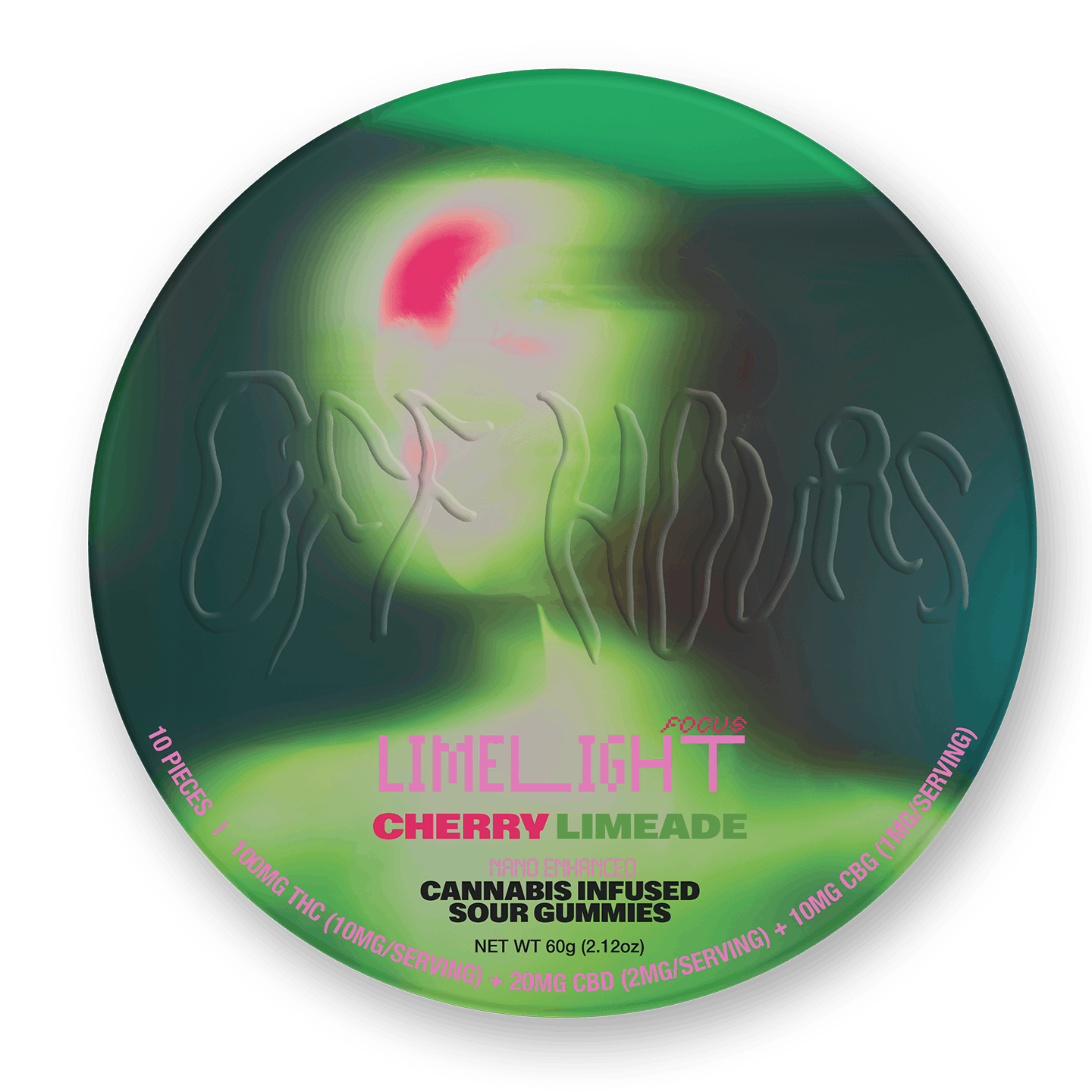 Photograph of product: Off Hours | Limelight Cherry Limeade Gummies | 10 pack 100mg