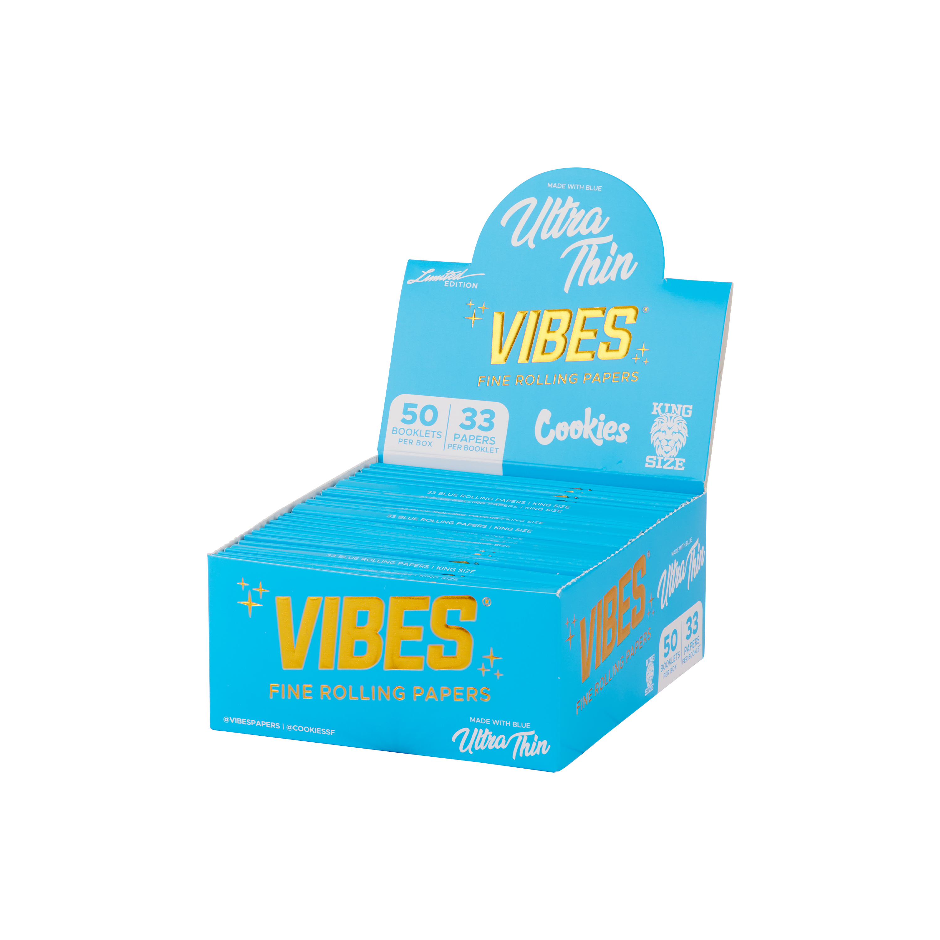Photograph of product: VIBES x Cookies - Rolling Papers (Ultra-Thin) - - King Size