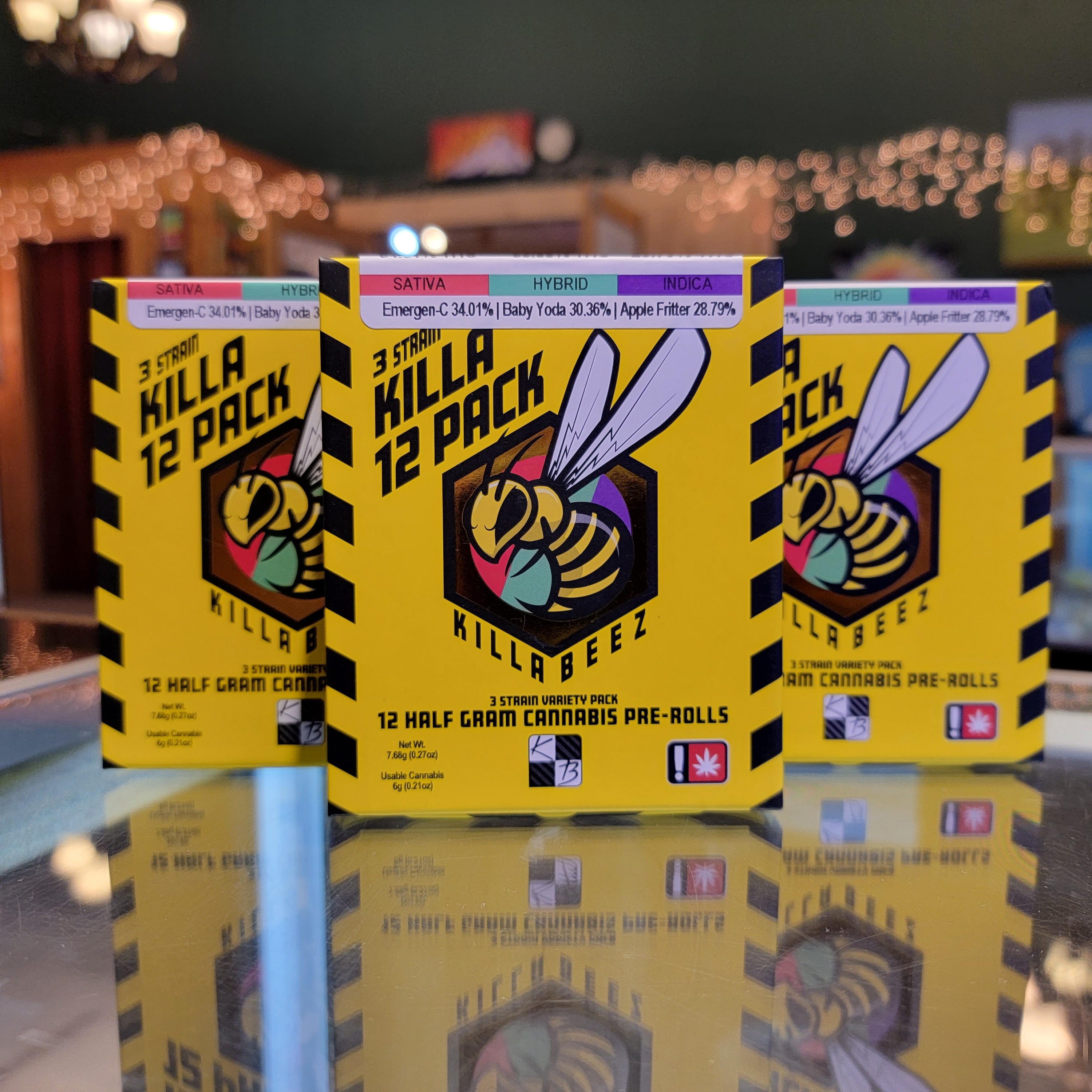 Photograph of product: Killa Beez 12PK Orange Candy x Mega Purp x Rosebud Kush
