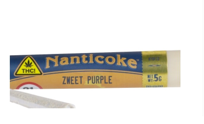 Photograph of product: Nanticoke | Zweet Purple 0.5g Pre-Roll