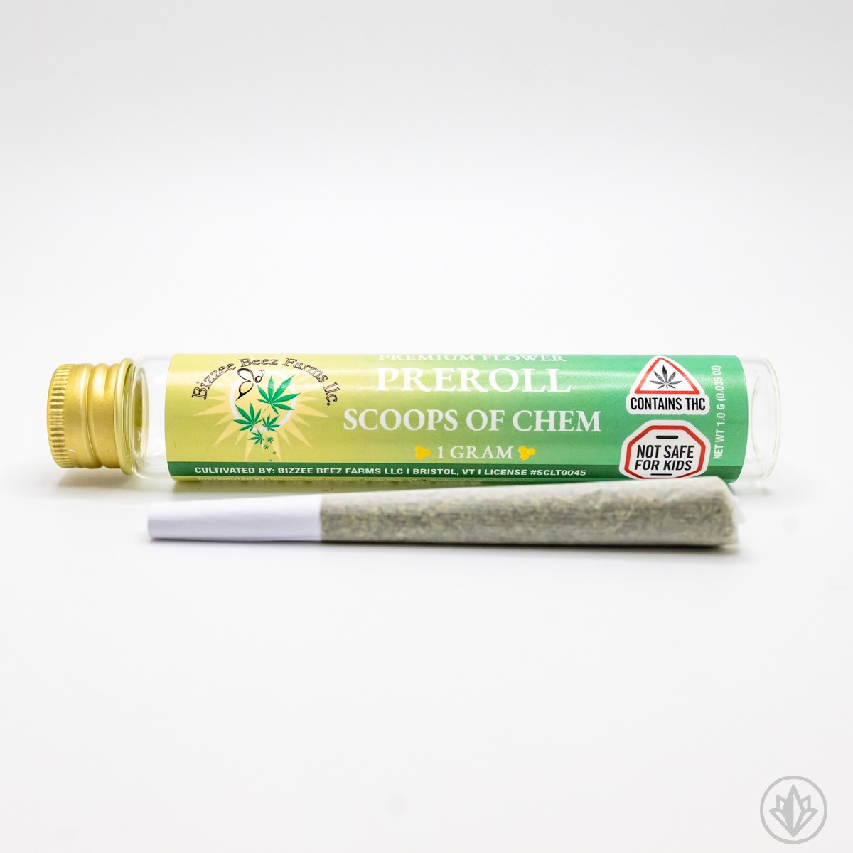 Photograph of product: Bizzee Beez Farms - Pre-Rol - Scoops of Chem