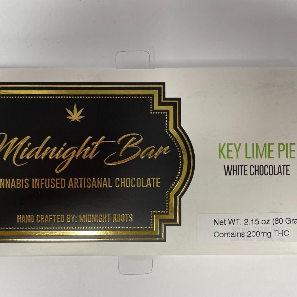 Photograph of product: Midnight Roots - 200mg Midnight Bar - Key Lime Pie