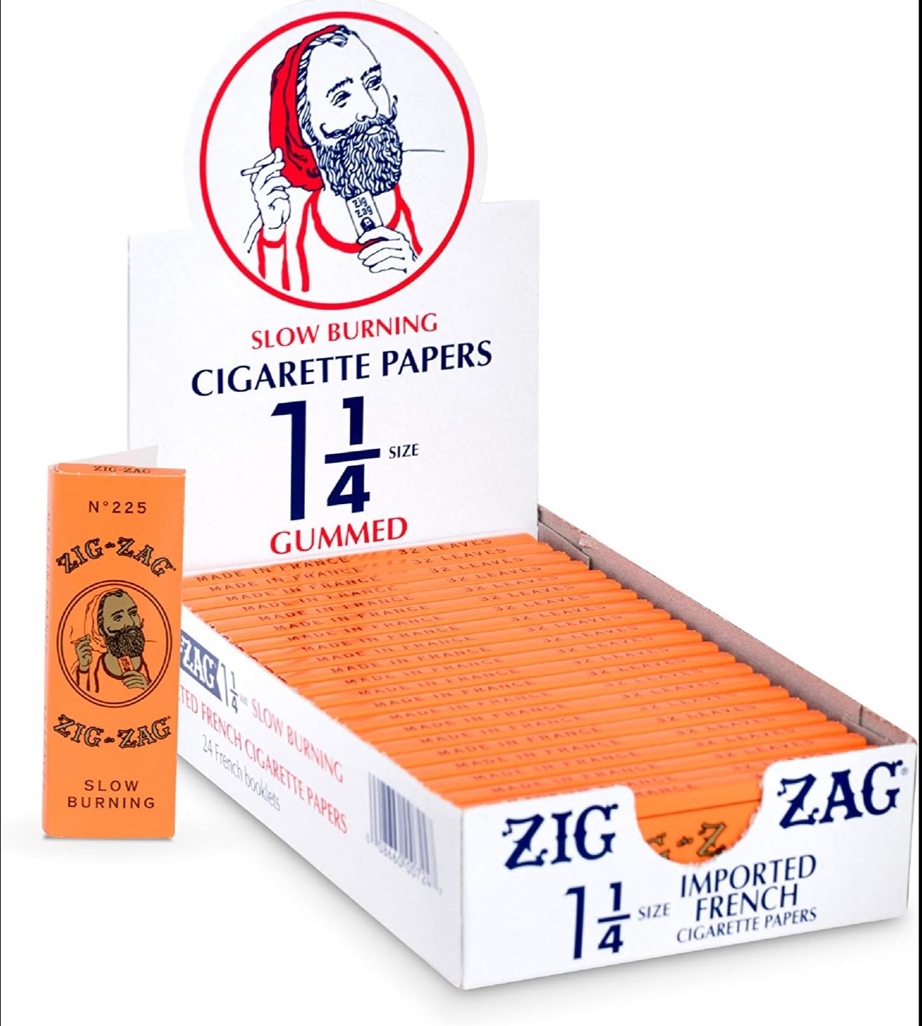 Photograph of product: Orange 1 1/4 Rolling Papers