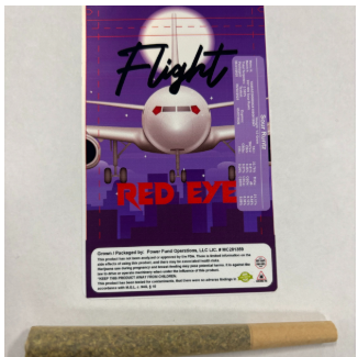 Photograph of product: Pre-Roll - LA Rocket Pop - 1g
