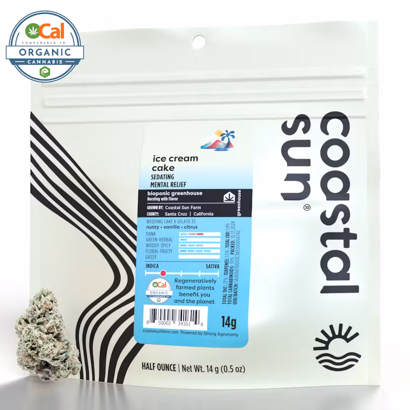 Photograph of product: Coastal Sun - Ice Cream Cake - OCAL Flower - 14g