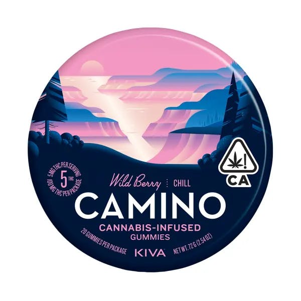 Photograph of product: CAMINO WILD BERRY 100MG GUMMIES