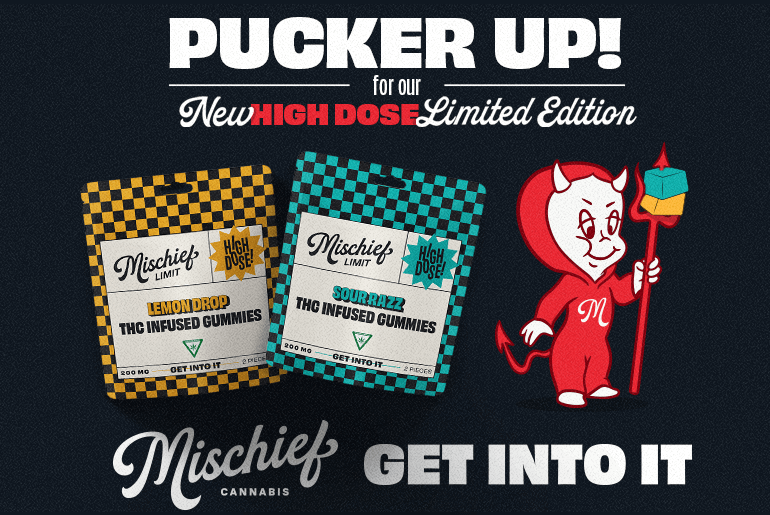 Photograph of Product: Mischief | Lemon Drop | Gummies | 200mg