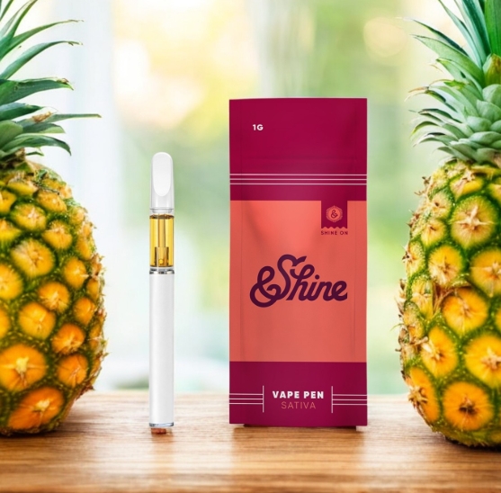 Photograph of product: &Shine Disposable 1g- Pineapple Express (NCD)