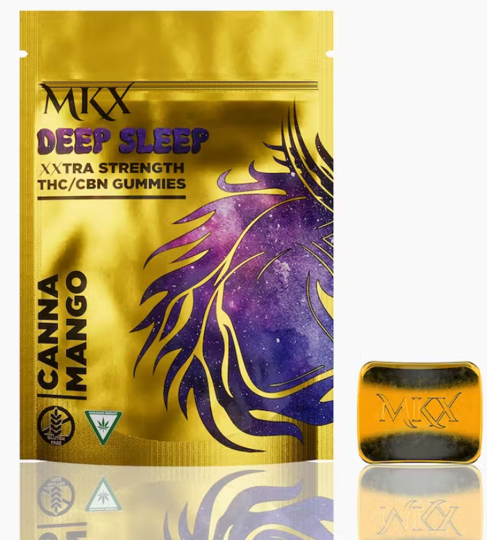 Photograph of product: MKX - Gummies - 200mg - 4:1 TH-oui/CBN - Canna Mango (Sleep)