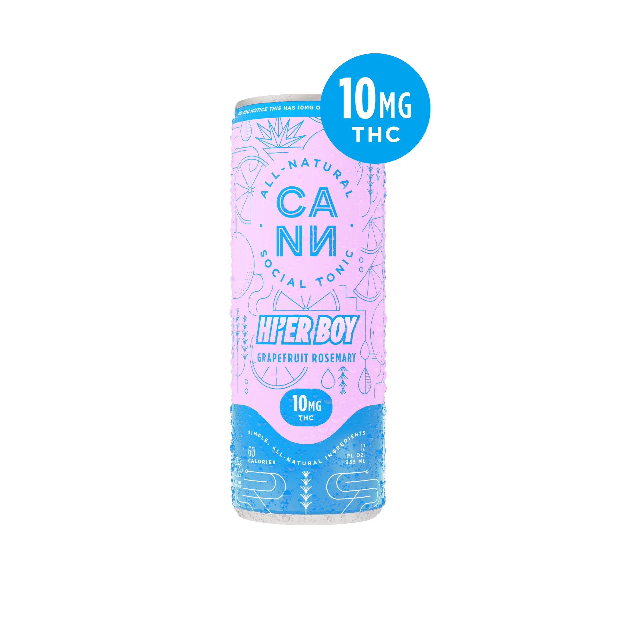 Photograph of Product: Cann | Grapefruit Rosemary | Hi'er Boy | 12oz 4ct
