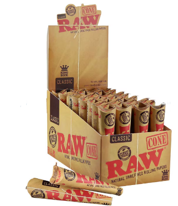 Photograph of product: Raw Classic | Cones | King Size 3pk