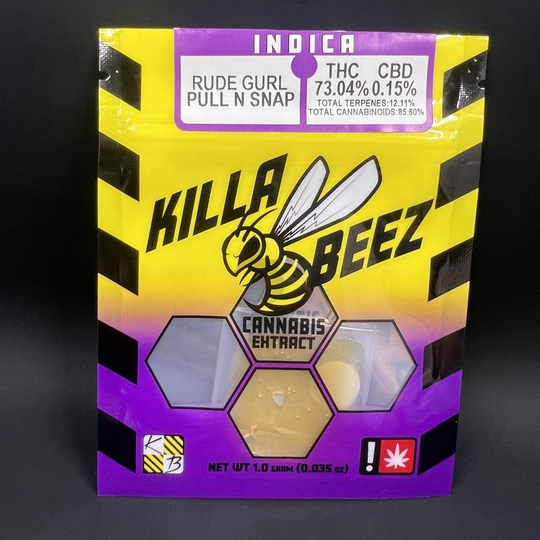 Photograph of product: Shatter 1g Rude Gurl (Killa Beez)