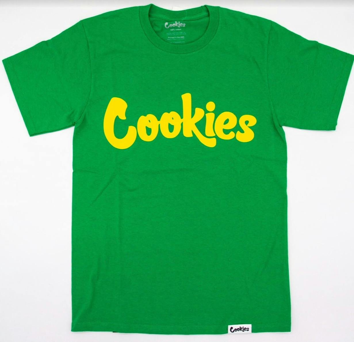 Photograph of product: Original Mint | Green/Yellow T-shirt | Small