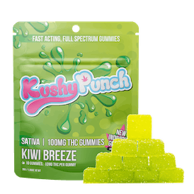 Photograph of Product: Kiwi Breeze | 100mg Gummies 10pk