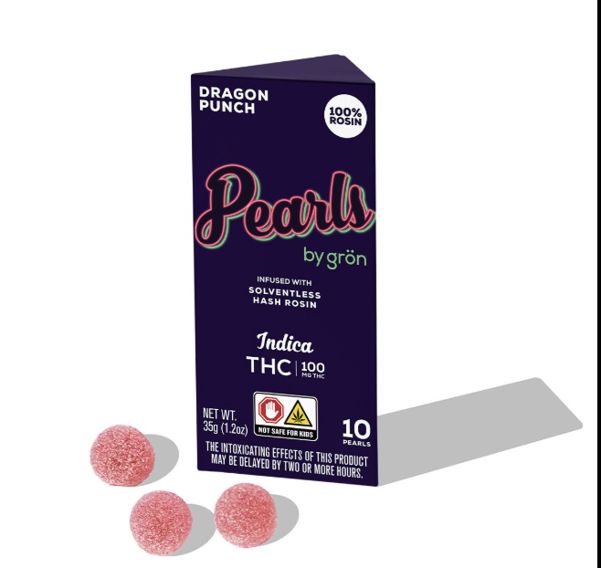 Photograph of product: Dragon Punch Pearls 'Rosin-Oui'd 10pk/100mg