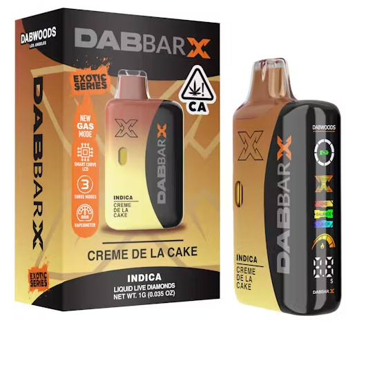 Photograph of product: DABWOODS DABBAR X CREME DE LA CAKE 1G AIO