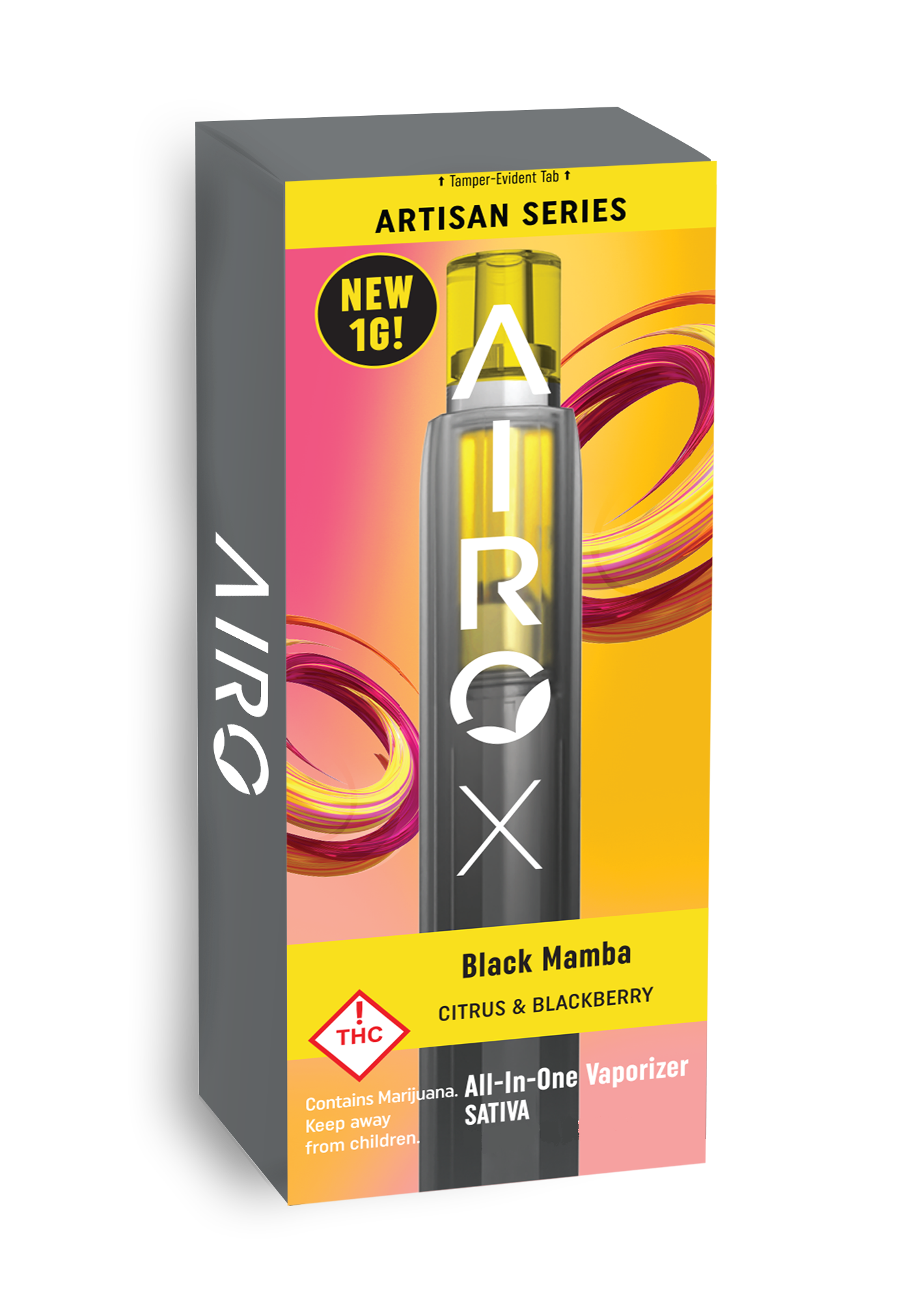 Photograph of product: Airo - Black Mamba - AIO Vape Pen