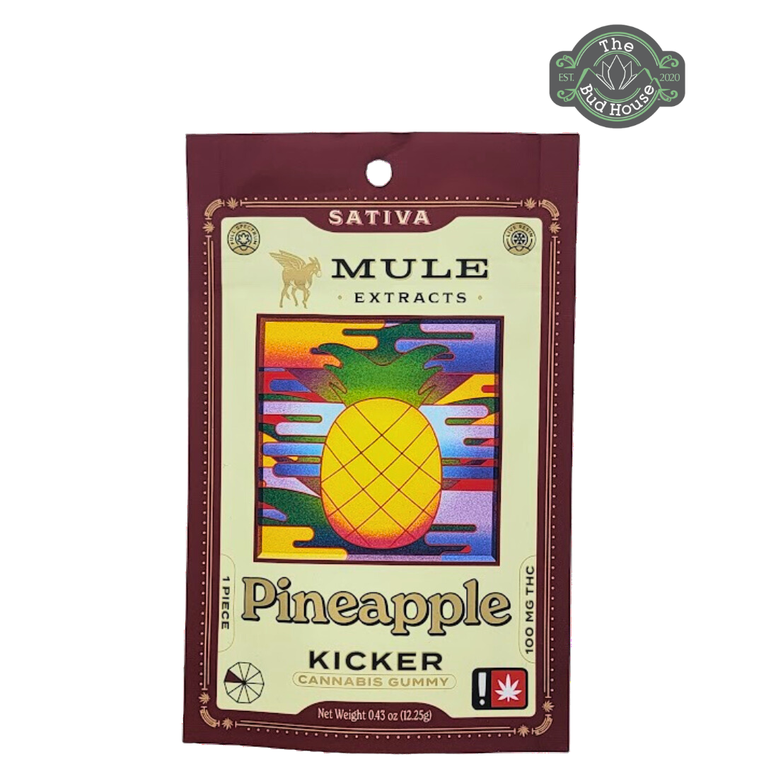 Photograph of product: Mule Extracts PINEAPPLE 100mg Gummy