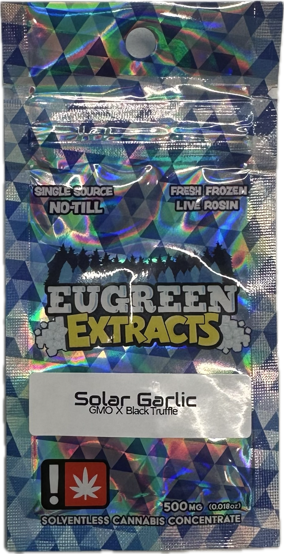 Photograph of product: Solar Garlic Live Rosin Cartridge