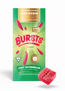 Photograph of Product: Juicy Watermelon | Live Resin Gummies 200mg   2x100mg (Special)