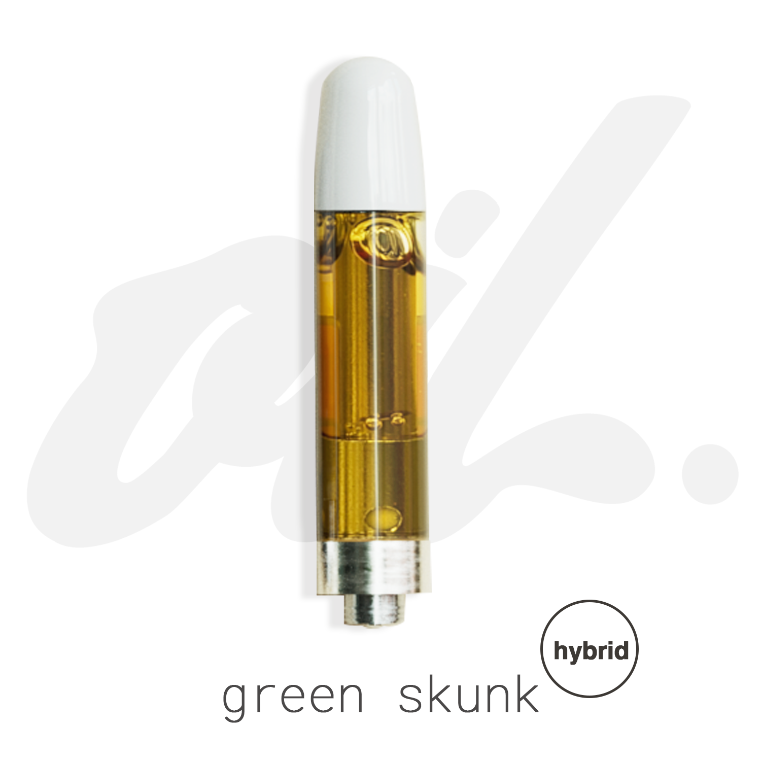Photograph of product: Oil Green Skunk Hybrid Cartridge 1000mg