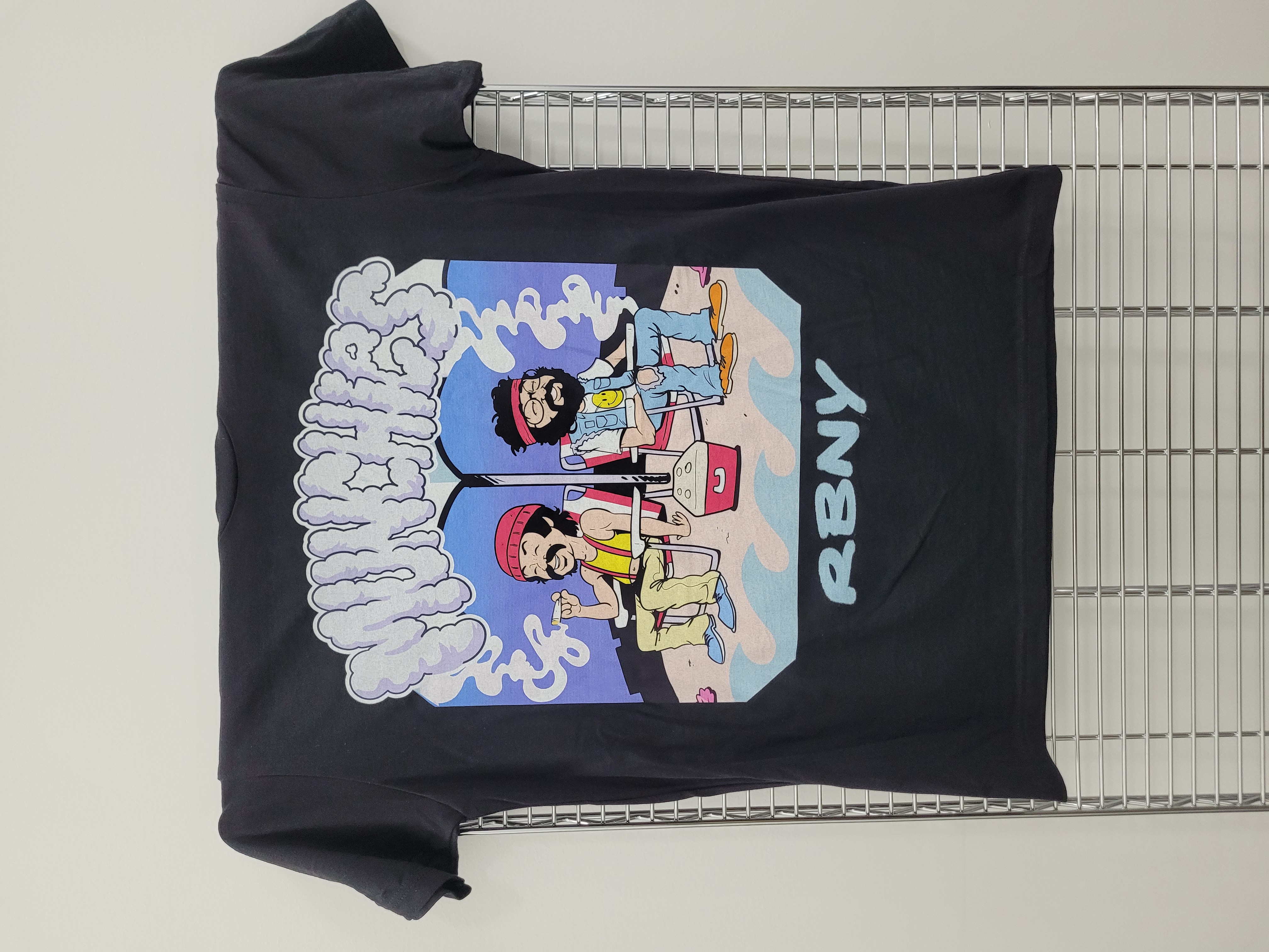 Photograph of product: Munchies Cheech and Chong RBNY Tee | Black/Multicolor (XXL)